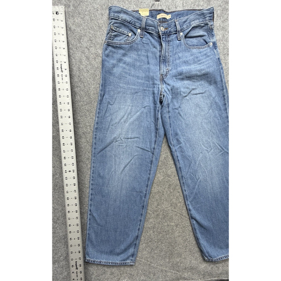 Levis Baggy Dad Jeans Womens 29x30 Blue Denim Relaxed Straight Leg Loose Casual - Picture 6 of 12